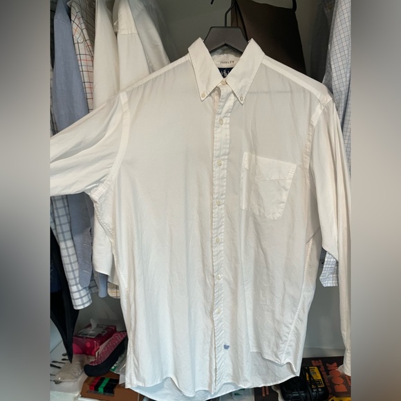 Ralph Lauren Polo Button Down Shirt. Shirt Fits Like a Large Has Writing on Neck - Picture 2 of 3
